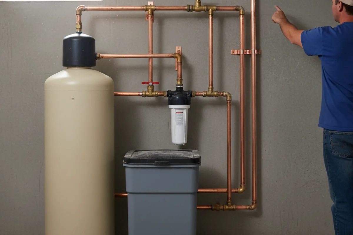 Whole-house water treatment system installed in Wendell Depot
